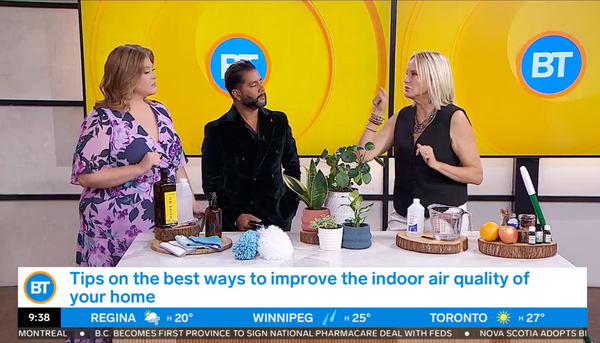 Sharing the Most Effective Ways to Improve Air Quality at Home with Breakfast Television