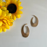 Elegant U-Shaped Bronze-Inspired Earrings