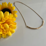 Gilded Opulence Necklace with Striking Large Flat Pendant