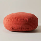 Round Pillow Cover Corduroy Persimmon