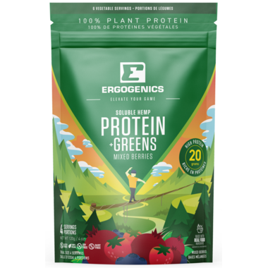 Ergogenics Nutrition Hemp Protein + Greens Berry